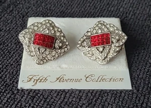 Vintage RARE Butler FAC "in Concert" Genuine Austrian Crystal Clip-on Earrings - Picture 1 of 20