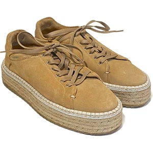 Tenis de plataforma RAG & BONE Kent gamuza tostada duna para mujer talla 37 - Imagen 1 de 12
