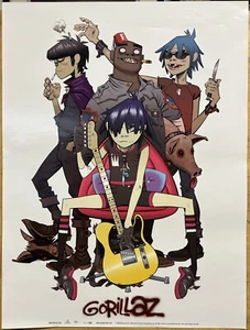 Gorillaz Promotional Poster ( EMI Records) art by Jamie Christopher Hewlett Rar - Picture 1 of 1