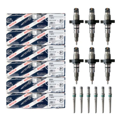 6X 0445120255 for Bosch Diesel Injector Fit For 2003-2004 Dodge Ram Cummins 5.9L - Image 1 of 4