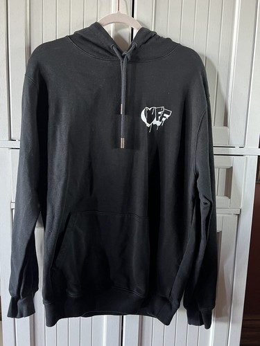 OFF WHITE Maglione nero bianco sporco taglia media felpa logo cuore