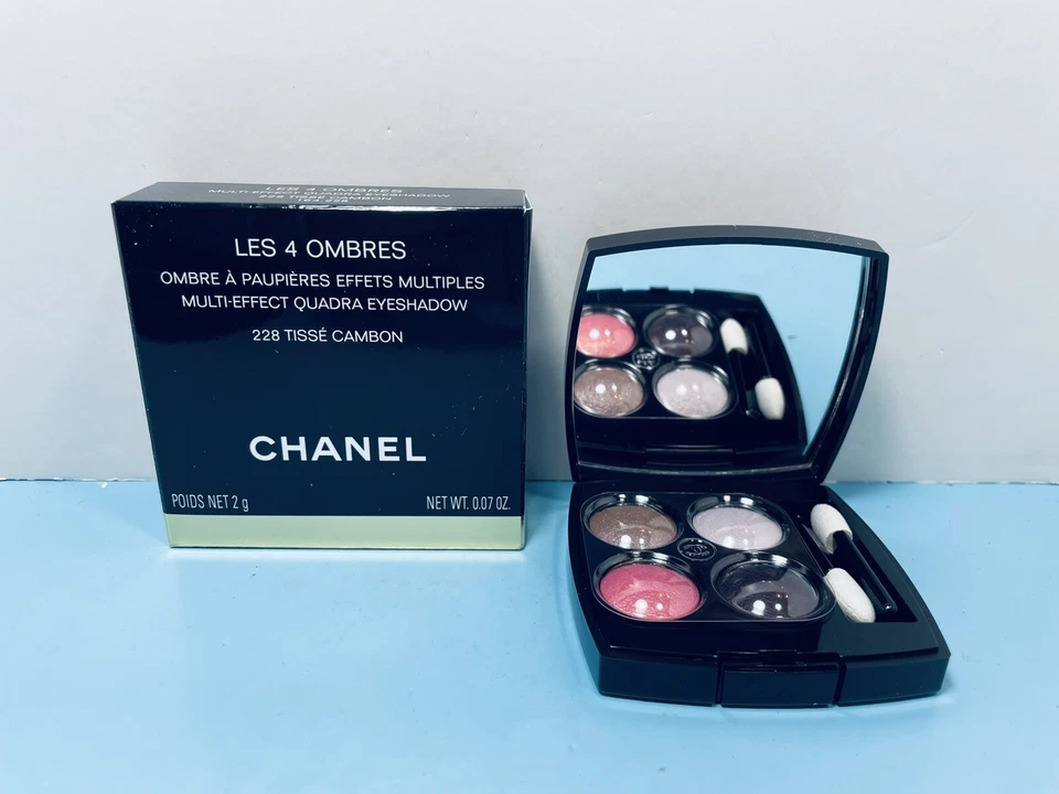 CHANEL -  MULTI EFFECT QUADRA EYESHADOW - 228 TISSE CAMBON -0.07 OZ -NEW & BOXED - Image 1 of 1