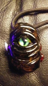 HEADY GLASS CYCLOPS MONSTER MAGGOT PENDENT- CANNIBIS- GLASS WATER PIPES- 420 - Picture 1 of 8