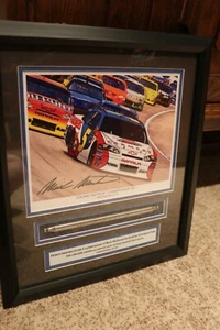 FARMERS INSURANCE,MARK MARTIN AUTOGRAPHED LIMITED EDITION FRAMED PICTURE . - Picture 1 of 6
