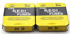 Lot Of 10 Redi Fuses Sfe30 32V 30 Amp Fast Act Glass Automotive 1/4" X 1-7/16?