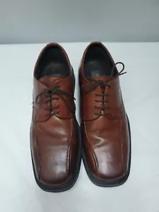 Venturini Men’s Shoes Size 10.5 Brown Leather Oxfords Made In Italy - Picture 1 of 11