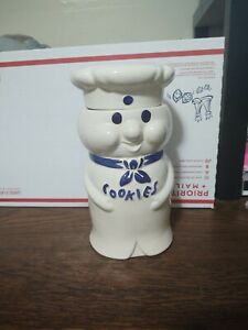 RARE 1973 Vintage Pillsbury Doughboy Poppin’ Fresh Cookie Jar Ceramic 10.5”