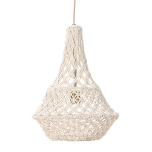 Opalhouse Jungalow Moroccan Rope Hanging Ceiling Light Fixture Teardrop White - Picture 1 of 7