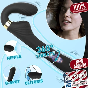 Realistic Thrusting Rocking Dildo Vibrator G-Spot Massager Masturbation Sex Toys - Picture 1 of 15