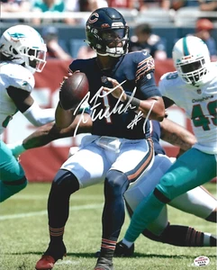 Justin Fields Autographed 8x10 Photo w/ COA signed Chicago Bears NFL QB - Picture 1 of 2