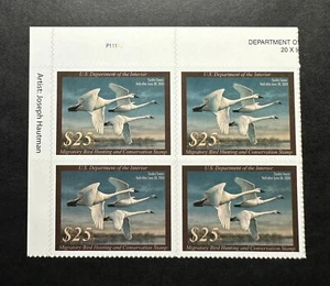 WTDstamps - #RW90 2023 - Federal Duck Stamp - Mint OG NH **Top Left Block** - Picture 1 of 2