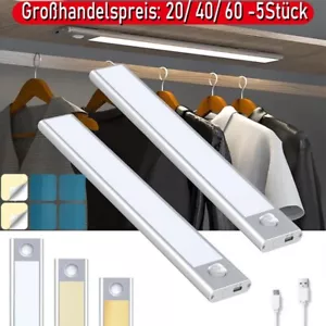 Lámpara empotrada LED con detector de movimiento armario cocina USB batería recargable - Imagen 1 de 22