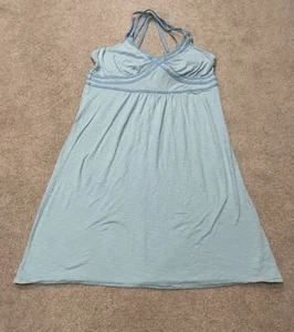 Athleta Kleid Damen XL hellblau Träger Crossback knielang - Bild 1 von 6