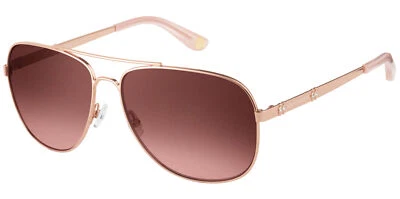 Juicy Couture Women's Rose Gold-Tone Aviator Sunglasses - JU589S-0000-M2 - Image 1 of 3