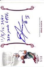 brad kaaya rookie rc draft auto autograph miami hurricanes canes college #/10 17