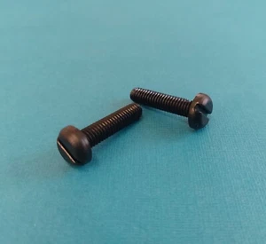 Viti/bulloni/fermi in plastica nylon nero M6 x 25 mm - Foto 1 di 3