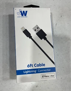 Just Wireless 6' iPhone Connector to USB-A Cable - Black - Picture 1 of 1