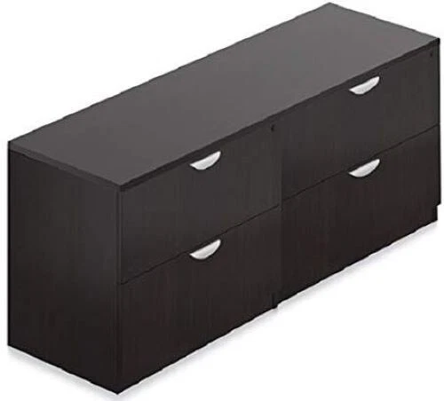 Office To Go OTG 4 cajones laminado lima lateral credenza en acabado espresso Foto 1 de 1