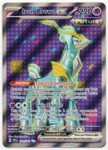 Pokemon Iron Crown ex 191/162 Sv05: Temporal Forces Holo NM/M - Picture 1 of 2