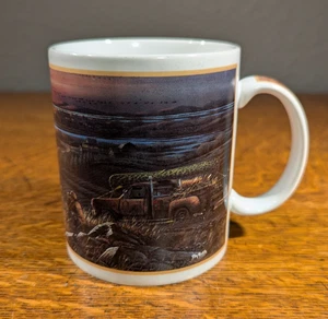 Tazza da caffè vintage Terry Redlin Best Friends 1998 Terry Redlin tazza da caccia usata in ottime condizioni - Foto 1 di 9