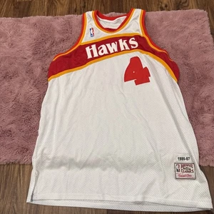 MITCHELL & NESS Hardwood Classics - Spud Webb - Atlanta Hawks (1986 - 1987) READ - Picture 1 of 10