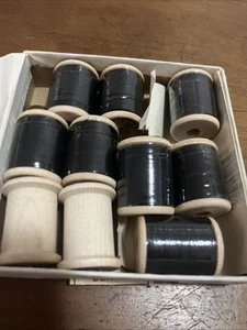 Vintage Pearsall’s Chinese Twist Silk Thread Black Lot - Picture 1 of 5