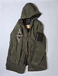 Desigual Green Trench Coat Mens XXL - Picture 1 of 9