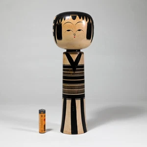 Master HISASHIRO NIIYAMA Kokeshi, YAJIRO School, Japan 1980s, Signed - 25 cm - Picture 1 of 17
