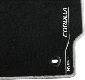Genuine Toyota Front & Rear Textile Car MatsBlack Corolla 2019- PW21002019RRP£93 - Picture 1 of 6