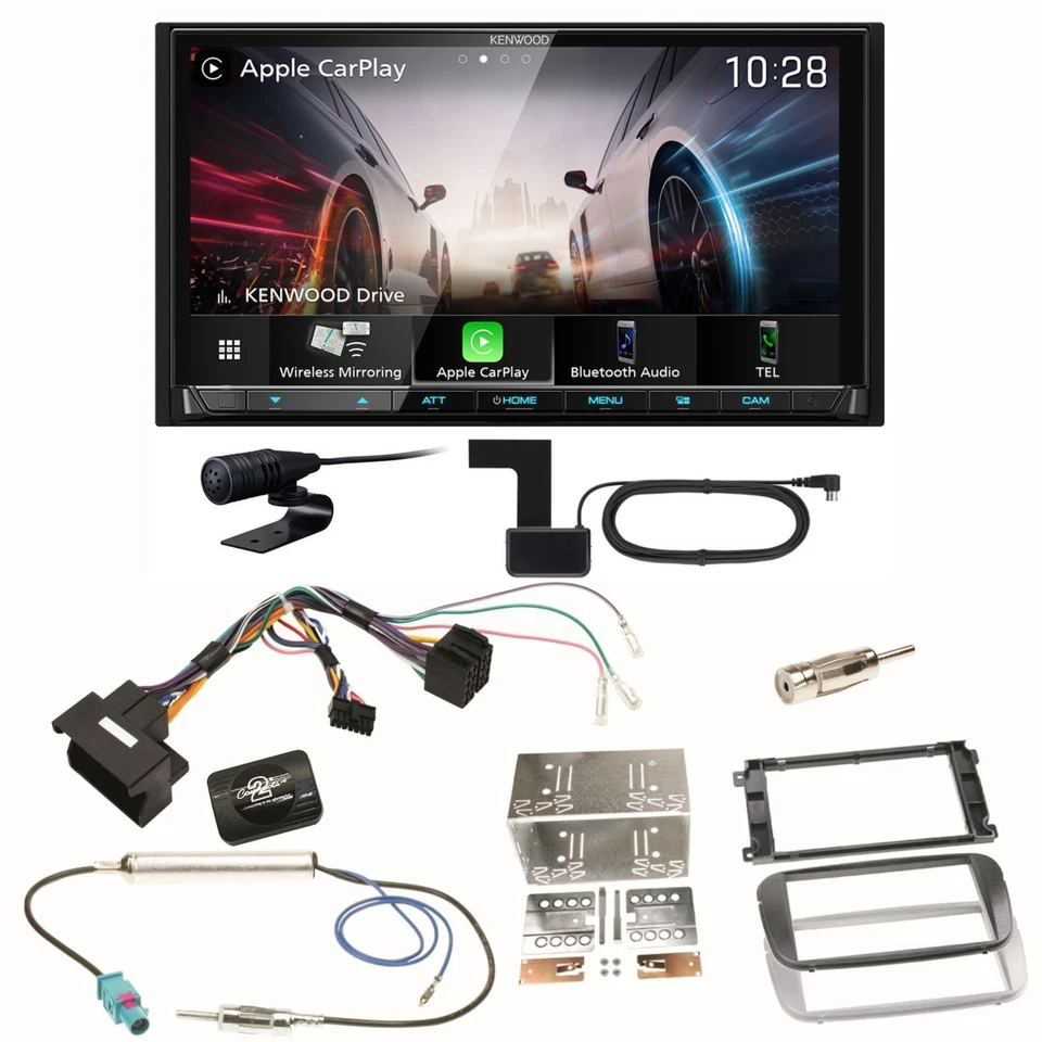 Kenwood DMX8021DABS Android Auto CarPlay Einbauset für Mitsubishi Space Star