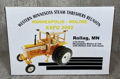1/16 Ertl Minneapolis Moline G750 Tractor W/Hiniker Cab & Duals Rollag DieCast - Image 1 of 4