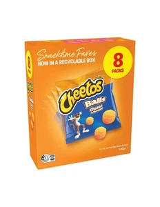 Cheetos Cheese & Bacon Balls 8 Pack 136g x 1 - Picture 1 of 1