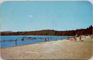 Coney Beach in der Nähe von Tupper New York, in den Adirondacks Vintage Postkarte Wpc10 - Bild 1 von 3
