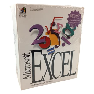 Microsoft Excel 4.0 per Windows Compatibile con Guida Utente 1&2/Riferimento Funzione - Foto 1 di 10