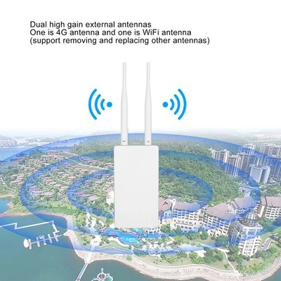 4G LTE CPE WiFi Router 150Mbps Mobile WiFi Router With 2pcs Antennas 100‑240V EU - Image 1 of 4