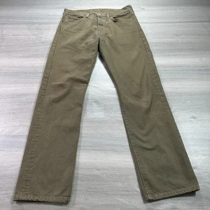 Levis 501 Jeans Herren 32x32 Braun Straight Button Fly Original Classic WPL423 Y2K - Bild 1 von 14