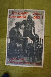 Original Plakat 1923 Ihr könnt uns Fiche-moi la paix cambronne nicht aus der Ruh - Bild 1 von 1