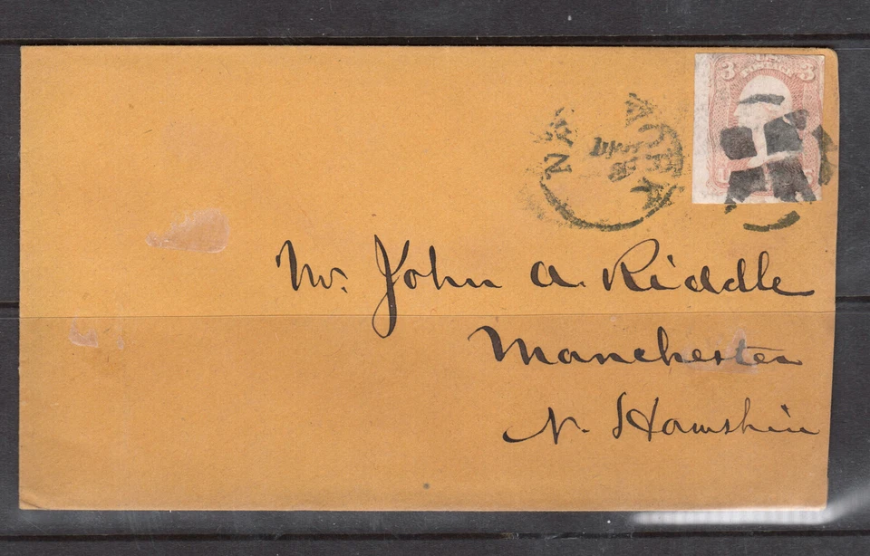 USA #65 Used On Cover With NY Fancy Cancel - Image 1 of 1