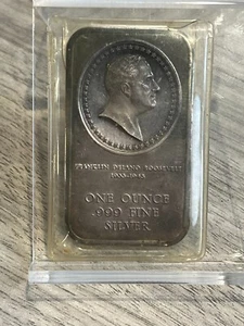Franklin Delano Roosevelt 1933-1945 1oz Silver Bar - Picture 1 of 2