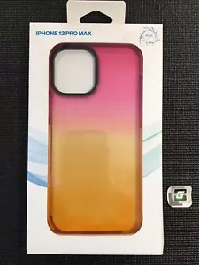 NUEVA Funda Rígida Protectora AQA para Apple iPhone 12 Pro Max - Rosa/Naranja - Imagen 1 de 4