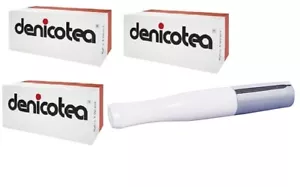 150 Denicotea Filter + 1 Denicotea Zigarettenspitze weiss/silber - Bild 1 von 1