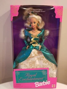1995 Royal Enchantment Barbie Doll Evening Elegance Limited Edition MINT - Picture 1 of 6