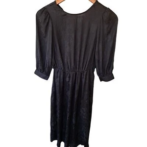 Banana Republic schwarzes Kleid XXS Petite neu mit Etikett 3/4-Arm ohne Gürtel Hexen Karriere Arbeit - Bild 1 von 7