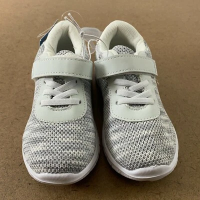 Gerber Baby Size 9 Months Blue/Gray White Athletic Knit Sneakers NWT - Image 1 of 4