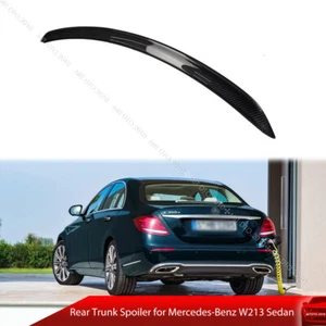 17-23 Carbon Fit For Benz Mercedes E-Class W213 Sedan Rear Trunk Spoiler A Type - Picture 1 of 5