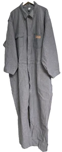 Vtg Big Mac Mens JC Penney Coveralls Size 4XL Blue Herringbone Denim Work Wear - Picture 1 of 8