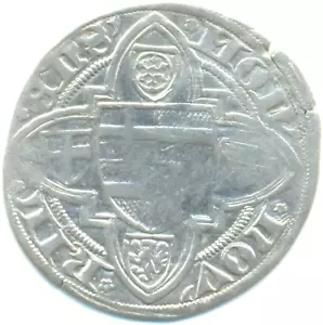 Köln-Erzbistum, Dietrich II. Graf von Mörs, Weisspfennig o. J. Riel - Bild 1 von 2