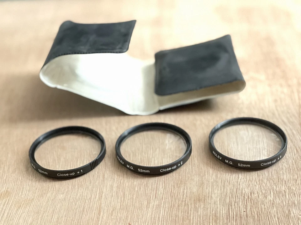 ROLEV M.G. 52mm Close-Up +1 +2 & +4 Glass Lens Filters - Image 1 of 1