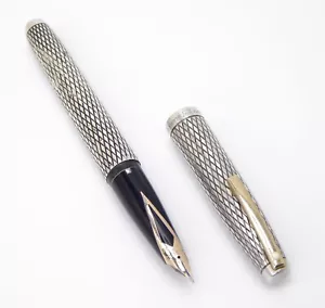 SHEAFFER IMPERIAL STERLING SILVER & GOLD TRIM FOUNTAIN PEN - Picture 1 of 15