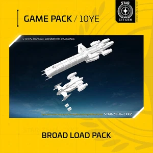 Star Citizen - BROAD LOAD PACK - 4 Ships + Hangar + 10 Years Insurance - Picture 1 of 11